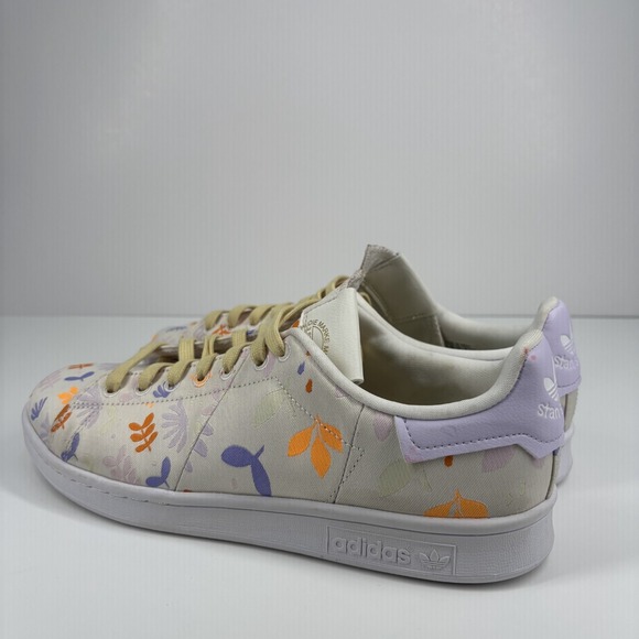 Adidas Stan Smith Plant Appreciation Day Women's 9 Cloud White Purple Sneakers‎ - Picture 11 of 16